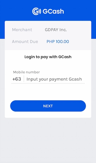 Step 4: Enter your GCash registered phone number to initiate payment